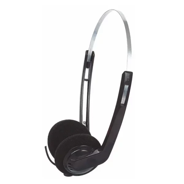 Adjustable Metal Headband Wired Headsets With Sponge
