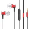 Premium Quality High-end 3.5mm Wired In-Ear Earphones with Meal Earphones housing and Volume Control and Microphones